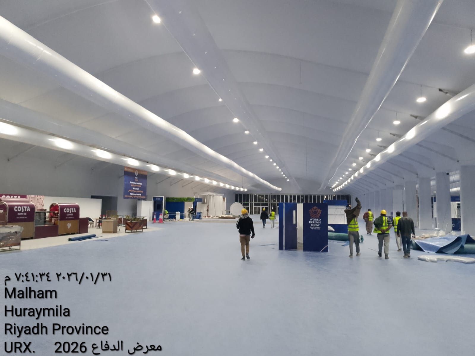التجهيز الداخلي للخيمة — معرض الدفاع 2026